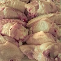 Alitas de pollo de campo orgánicas congeladas