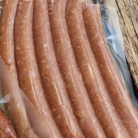 Salchichas orgánicas ahumadas